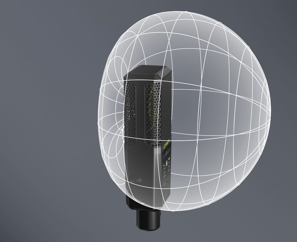 Diagram illustrating a cardioid microphone