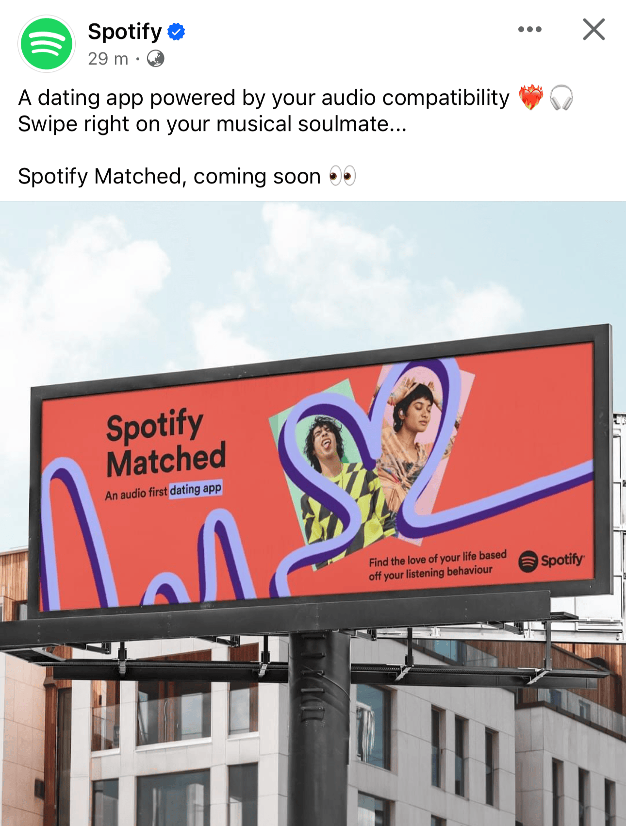 An April fools joke from Spotify
